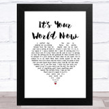 Eagles It's Your World Now White Heart Song Lyric Music Art Print