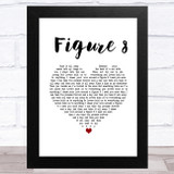Ellie Goulding Figure 8 White Heart Song Lyric Music Art Print