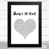 Florence + The Machine Shake It Out White Heart Song Lyric Music Art Print