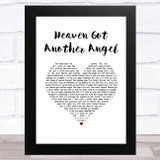 Gordon Garner Heaven Got Another Angel White Heart Song Lyric Music Art Print