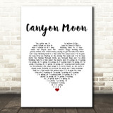 Harry Styles Canyon Moon White Heart Song Lyric Music Art Print