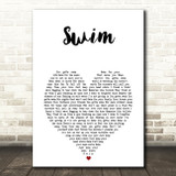 Jack's Mannequin Swim White Heart Song Lyric Music Art Print