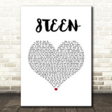 Khalid 8TEEN White Heart Song Lyric Music Art Print