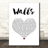 Kings Of Leon Walls White Heart Song Lyric Music Art Print