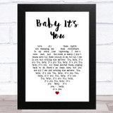 London Grammar Baby Its You White Heart Song Lyric Music Art Print