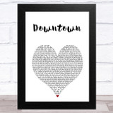 Macklemore & Ryan Lewis Downtown White Heart Song Lyric Music Art Print