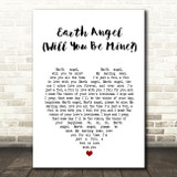 Marvin Berry, Harry Waters Jr. Earth Angel Will You Be Mine White Heart Song Lyric Music Art Print