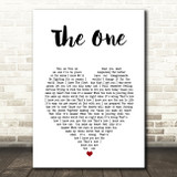 Matt Johnson The One White Heart Song Lyric Music Art Print