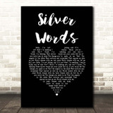 Ken Boothe Silver Words Black Heart Song Lyric Print