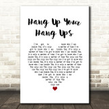 Paul Woolford Hang Up Your Hang Ups White Heart Song Lyric Music Art Print