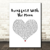 Powfu Breakfast With The Moon White Heart Song Lyric Music Art Print