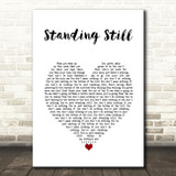 Ringo Starr Standing Still White Heart Song Lyric Music Art Print