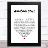 Ringo Starr Standing Still White Heart Song Lyric Music Art Print
