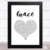 The Dubliners Grace White Heart Song Lyric Music Art Print
