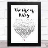 The Lightening Seeds The Life of Riley White Heart Song Lyric Music Art Print