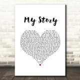 Big Daddy Weave My Story White Heart Song Lyric Music Art Print