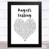 The Tenors Angels Calling White Heart Song Lyric Music Art Print