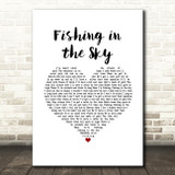 Travis Smith Fishing in the Sky White Heart Song Lyric Music Art Print