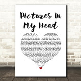 Westlife Pictures In My Head White Heart Song Lyric Music Art Print
