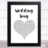 Bob Dylan Wedding Song White Heart Song Lyric Music Art Print