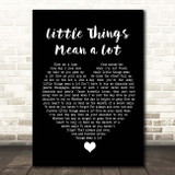 Kitty Kallen Little Things Mean a Lot Black Heart Song Lyric Print