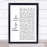 Hannah Grace Praise You White Script Song Lyric Print