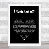 Kygo Permanent Black Heart Song Lyric Print