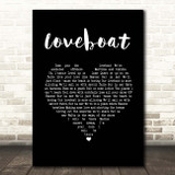 Kylie Minogue Loveboat Black Heart Song Lyric Print