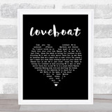 Kylie Minogue Loveboat Black Heart Song Lyric Print