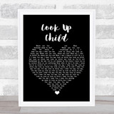Lauren Daigle Look Up Child Black Heart Song Lyric Print