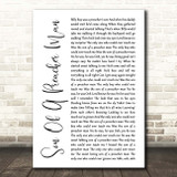 Dusty Springfield Son Of A Preacher Man White Script Song Lyric Print
