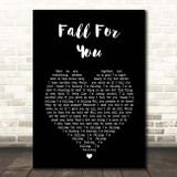 Leela James Fall For You Black Heart Song Lyric Print