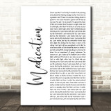 YUNGBLUD Medication White Script Song Lyric Wall Art Print