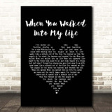 Lila McCann When You Walked Into My Life Black Heart Song Lyric Print