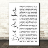 Incubus Black Heart Inertia White Script Song Lyric Quote Print