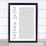 Michael Bolton Said I Loved You... But I Lied White Script Song Lyric Print