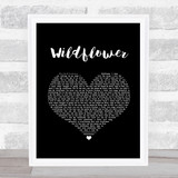 5 Seconds Of Summer Wildflower Black Heart Song Lyric Print