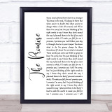 Sturgill Simpson The Promise White Script Song Lyric Quote Print