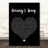 Loggins and Messina Danny's Song Black Heart Song Lyric Print