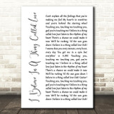 The Darkness I Believe In A Thing Called Love White Script Song Lyric Print