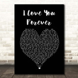 Logic I Love You Forever Black Heart Song Lyric Print