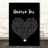 Los Primos Del Este Quiero Ser Black Heart Song Lyric Print