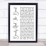 Angela Lansbury Beauty And The Beast White Script Song Lyric Quote Print