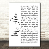 Foo Fighters My Hero White Script Song Lyric Quote Print