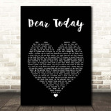 Luke Combs Dear Today Black Heart Song Lyric Print