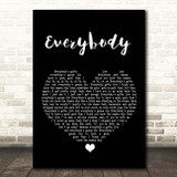 Mac Miller Everybody Black Heart Song Lyric Print