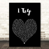 Macy Gray I Try Black Heart Song Lyric Print