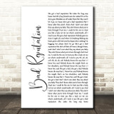 Shawn Mendes Bad Reputation White Script Song Lyric Print