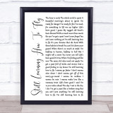Rodney Crowell Still Learning How To Fly White Script Song Lyric Print