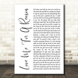 Boyzone Love Me For A Reason White Script Song Lyric Quote Music Print